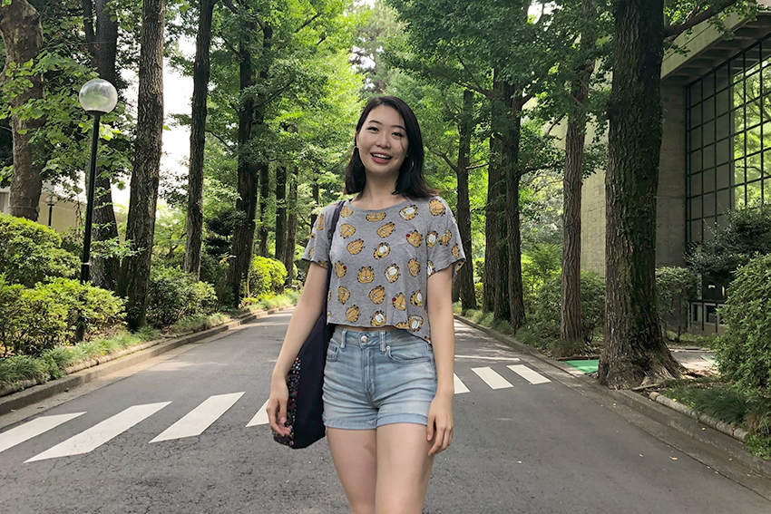 武蔵野キャンパスでは並木道が好きだった